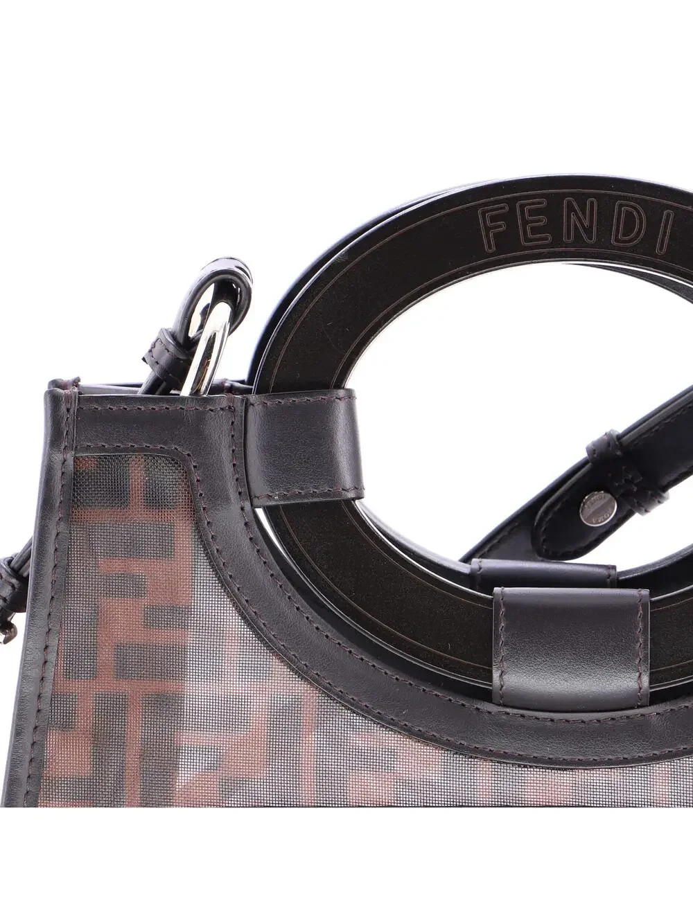 Fendi Runaway Shopper Tote Zucca Mesh #276965F17B